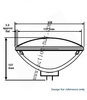 Ampoule de négatoscope GE 120V 500W 