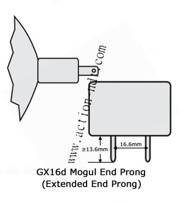 Ampoule de négatoscope GE 120V 500W 