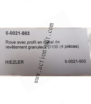 Jeu de 4 roues diamètres 100mm pour chariot RIEZLER