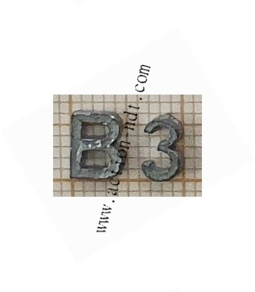 Petites Lettres en Plomb RADAC Plates Hauteur 6,3mm